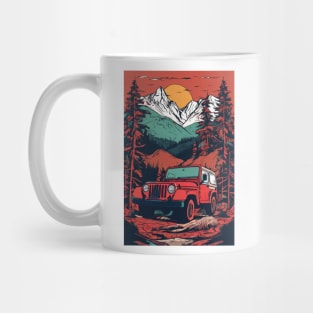 Jeep wrangler a muddy mountain Mug